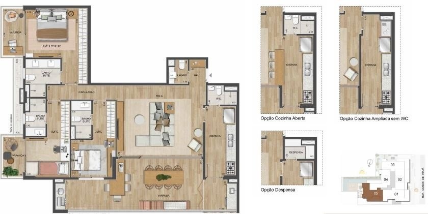 Apartamento à venda com 4 quartos, 166m² - Foto 23