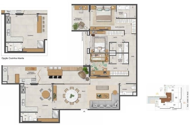 Apartamento à venda com 4 quartos, 166m² - Foto 26