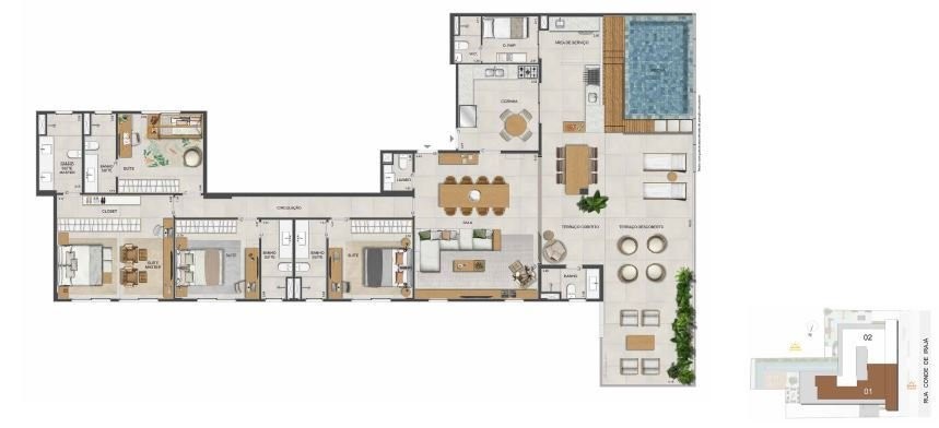 Apartamento à venda com 4 quartos, 166m² - Foto 38