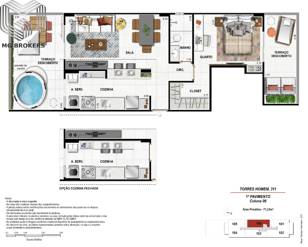 Apartamento à venda com 2 quartos, 73m² - Foto 9