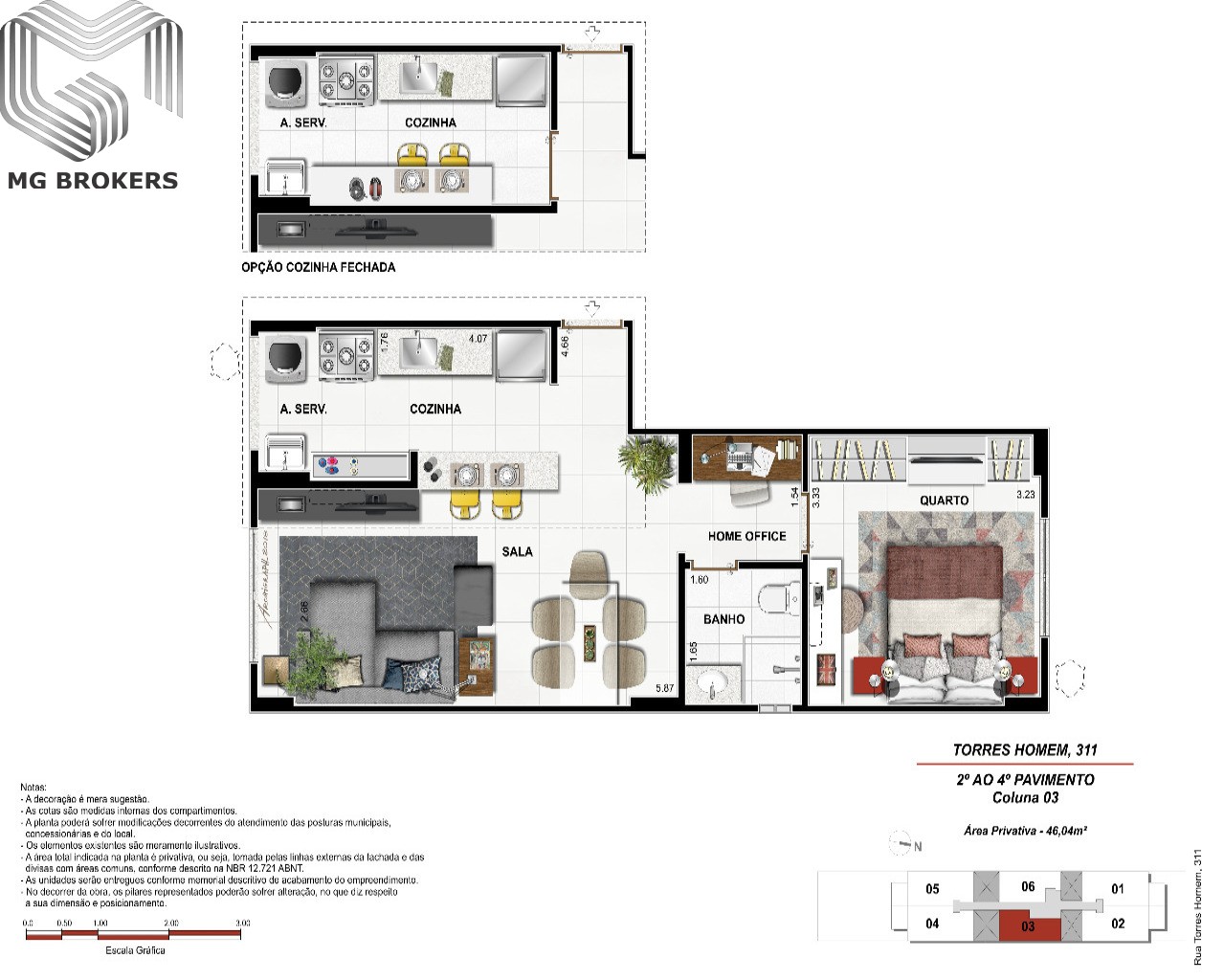 Apartamento à venda com 2 quartos, 73m² - Foto 7