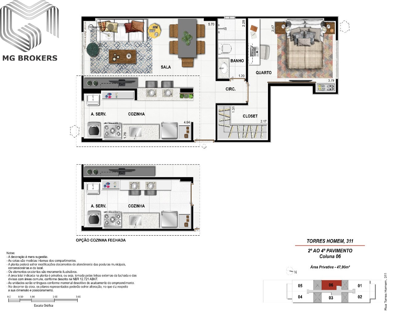 Apartamento à venda com 2 quartos, 73m² - Foto 11