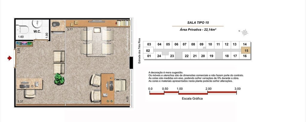 Conjunto Comercial-Sala à venda, 22m² - Foto 9