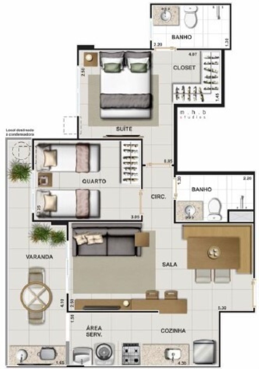 Apartamento à venda com 3 quartos, 70m² - Foto 24