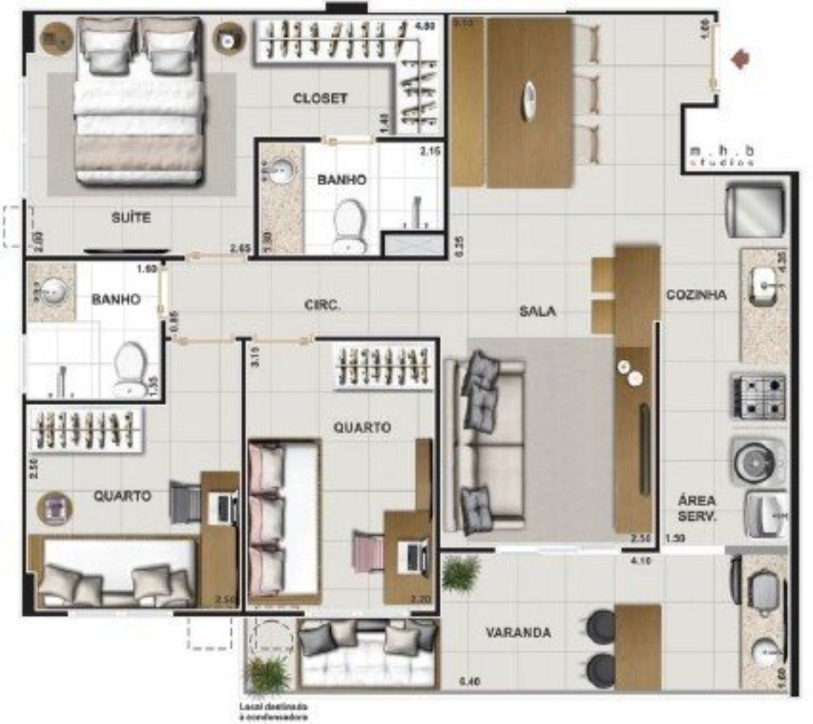 Apartamento à venda com 2 quartos, 58m² - Foto 18