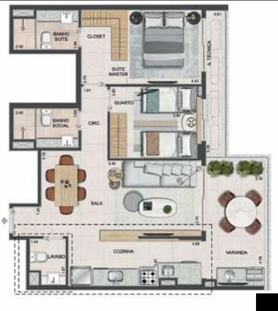 Apartamento à venda com 2 quartos, 76m² - Foto 39