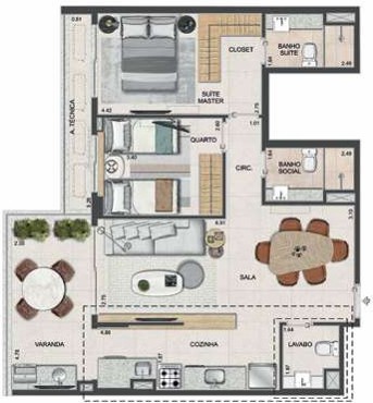 Apartamento à venda com 2 quartos, 76m² - Foto 35