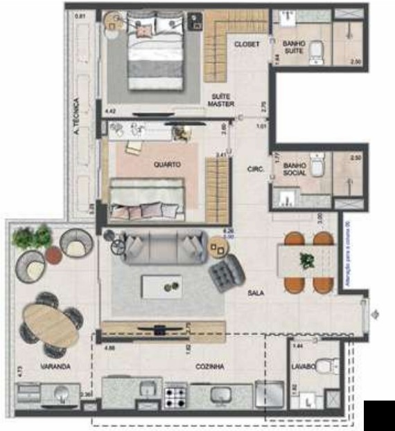 Apartamento à venda com 3 quartos, 106m² - Foto 37