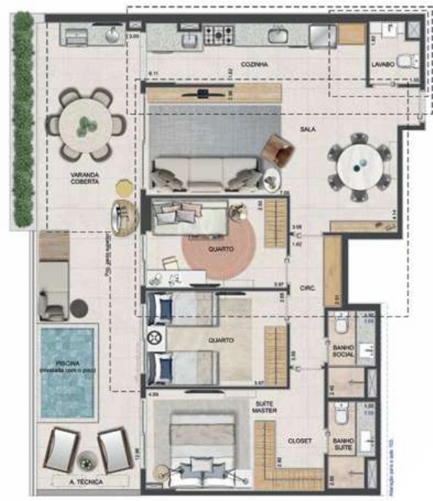 Apartamento à venda com 4 quartos, 133m² - Foto 26