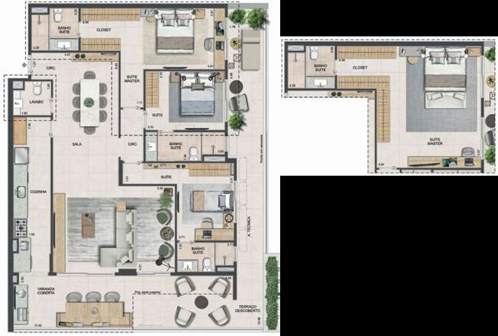 Apartamento à venda com 4 quartos, 133m² - Foto 29