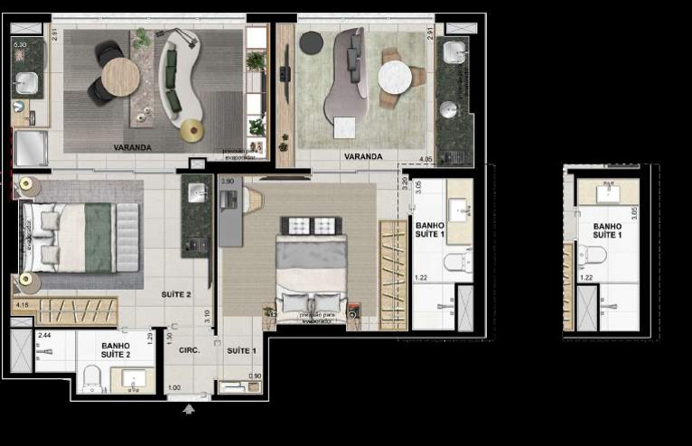 Apartamento à venda com 2 quartos, 70m² - Foto 30