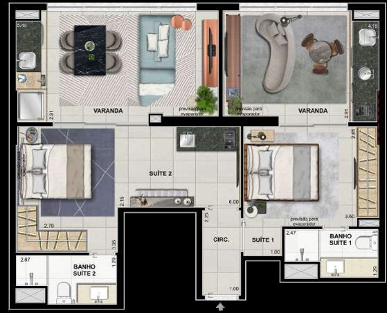 Apartamento à venda com 2 quartos, 70m² - Foto 31