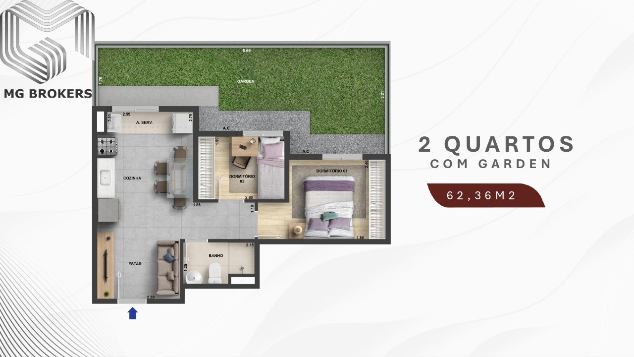 Apartamento à venda com 2 quartos, 38m² - Foto 21