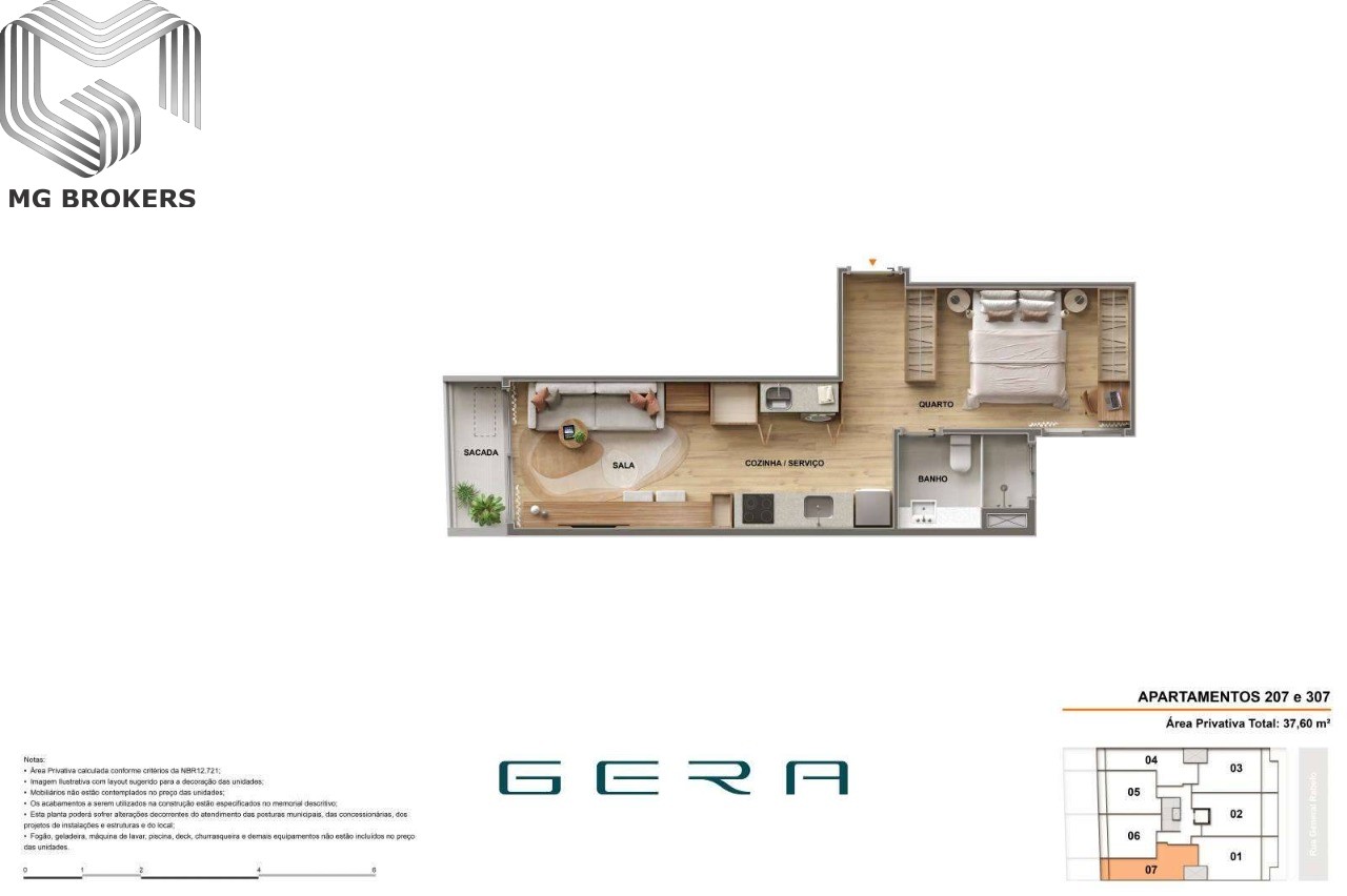Apartamento, 1 quarto, 38 m² - Foto 12