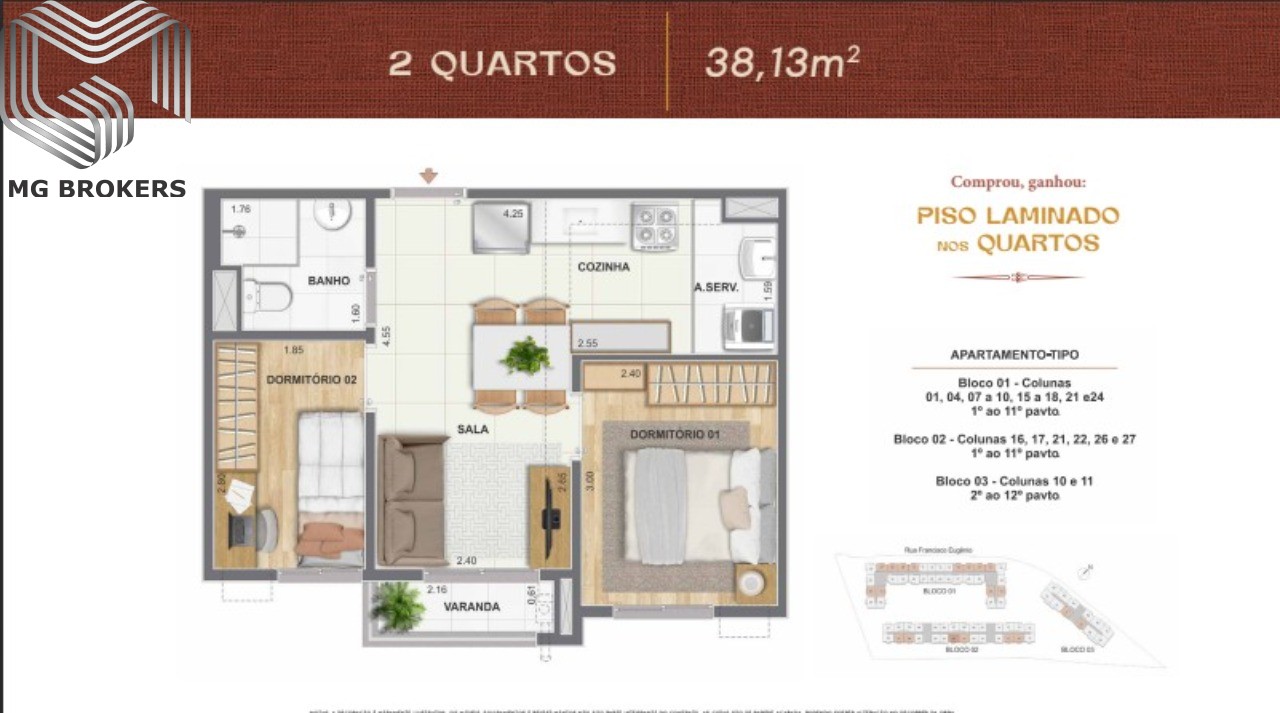 Apartamento, 2 quartos, 39 m² - Foto 26
