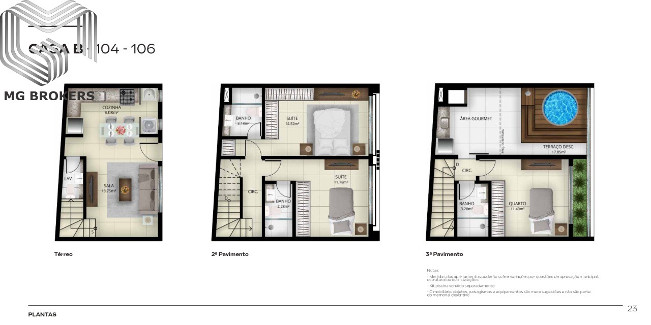 Casa, 3 quartos, 98 m² - Foto 15