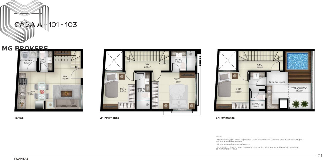 Casa, 3 quartos, 98 m² - Foto 14