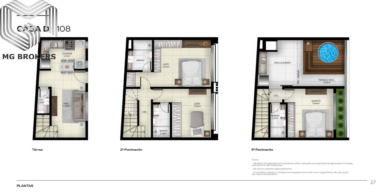 Casa, 3 quartos, 98 m² - Foto 17