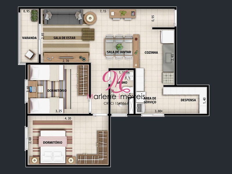 Apartamento à venda com 2 quartos, 62m² - Foto 12