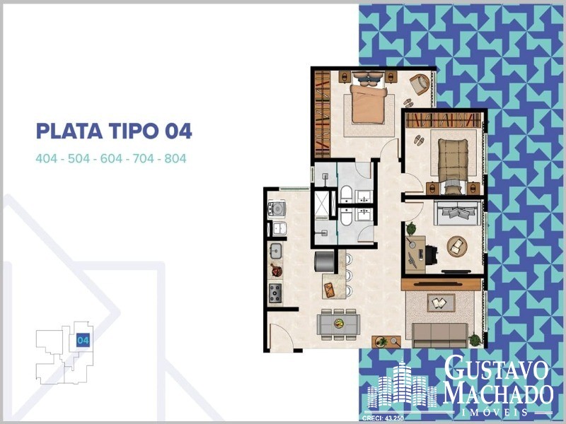 Apartamento à venda com 2 quartos, 67m² - Foto 10