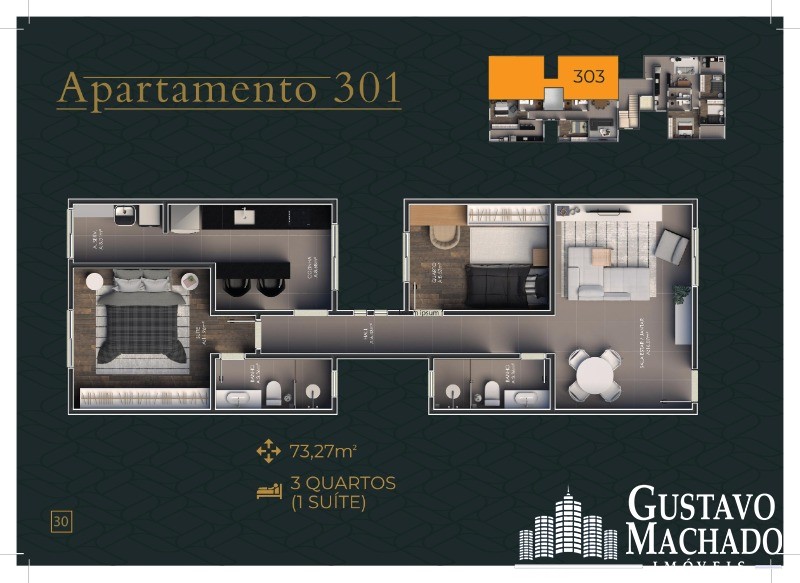 Apartamento à venda com 3 quartos, 98m² - Foto 19