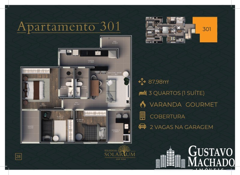 Apartamento à venda com 3 quartos, 98m² - Foto 23