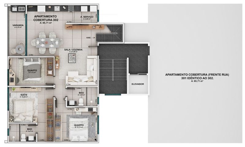 Apartamento à venda com 3 quartos, 85m² - Foto 18