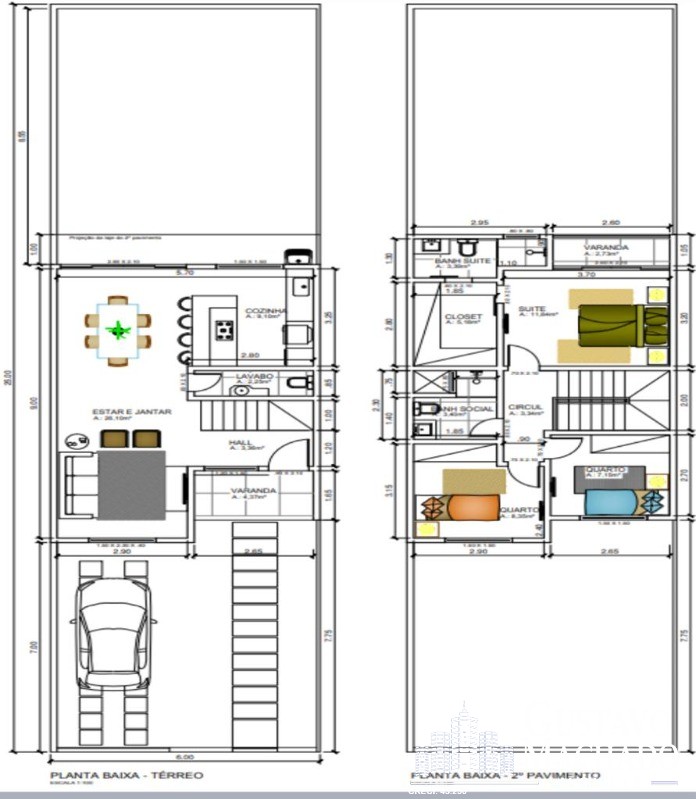 Casa à venda com 3 quartos, 113m² - Foto 1