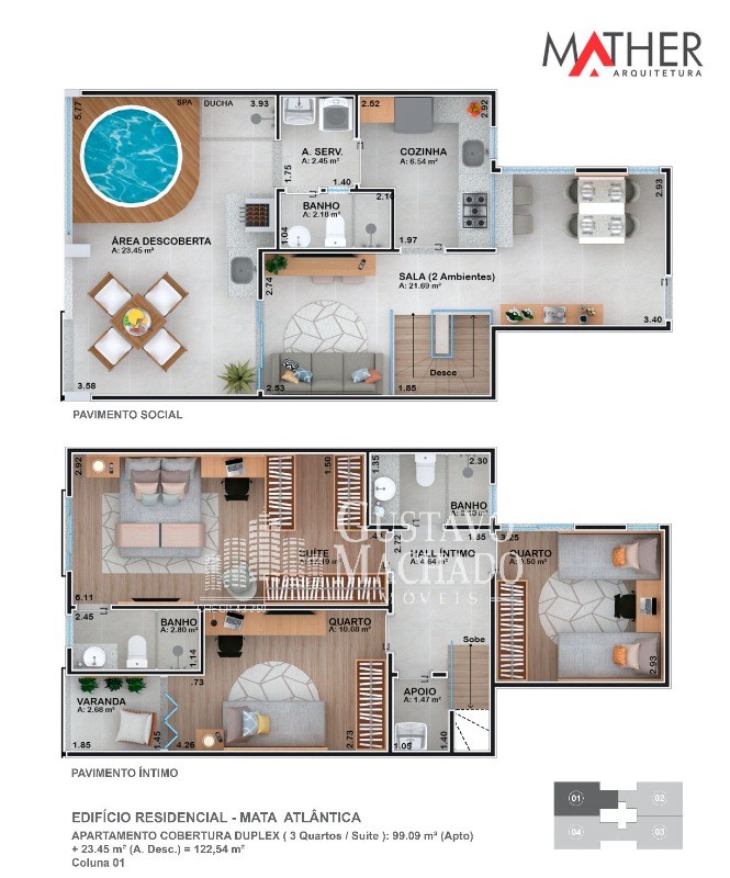 Apartamento à venda com 2 quartos, 128m² - Foto 4