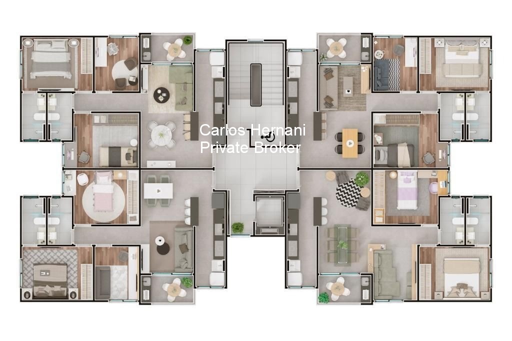 Apartamento à venda com 3 quartos, 74m² - Foto 2