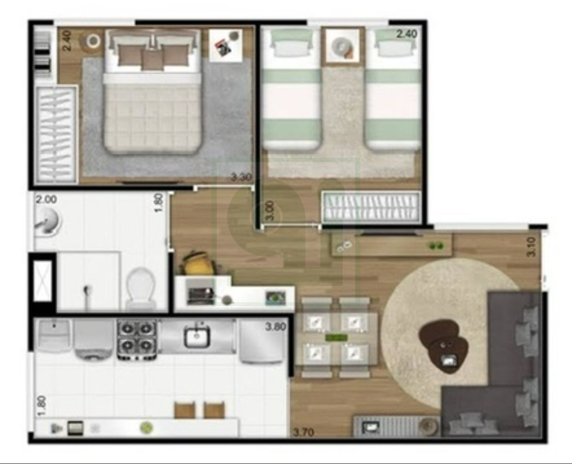 Apartamento, 2 quartos, 45 m² - Foto 29