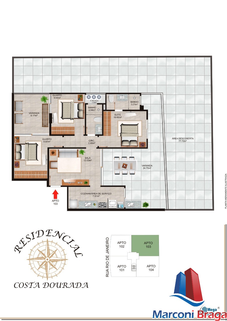 Apartamento à venda com 3 quartos, 82m² - Foto 4