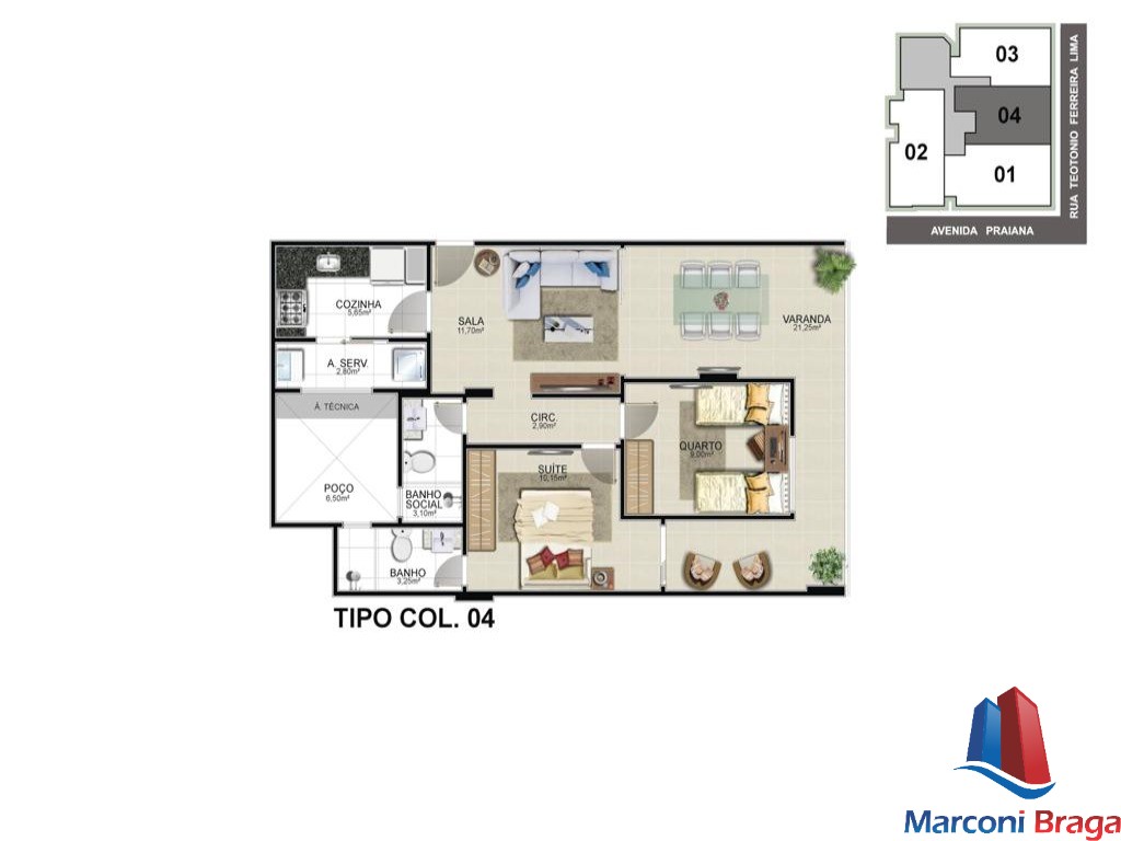 Apartamento à venda com 3 quartos, 93m² - Foto 12