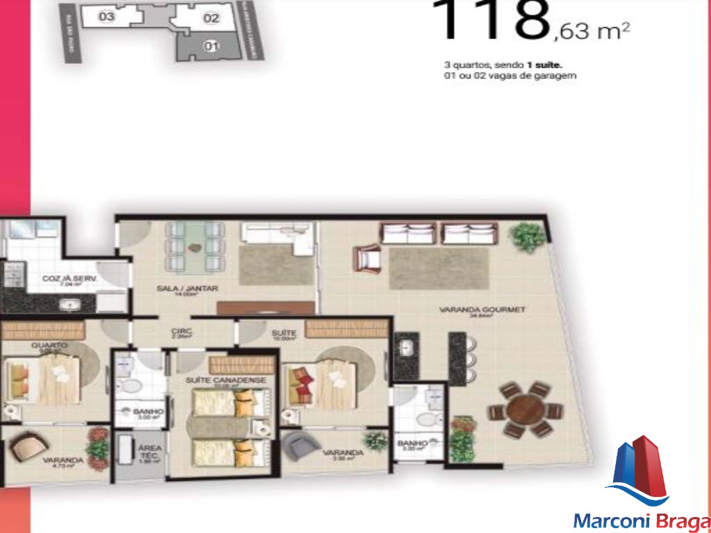 Apartamento à venda com 2 quartos, 90m² - Foto 5