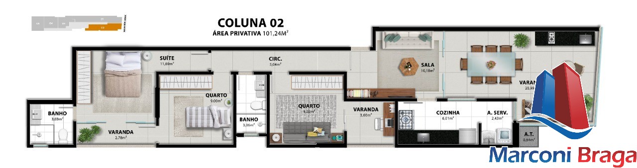 Apartamento à venda com 2 quartos, 65m² - Foto 29