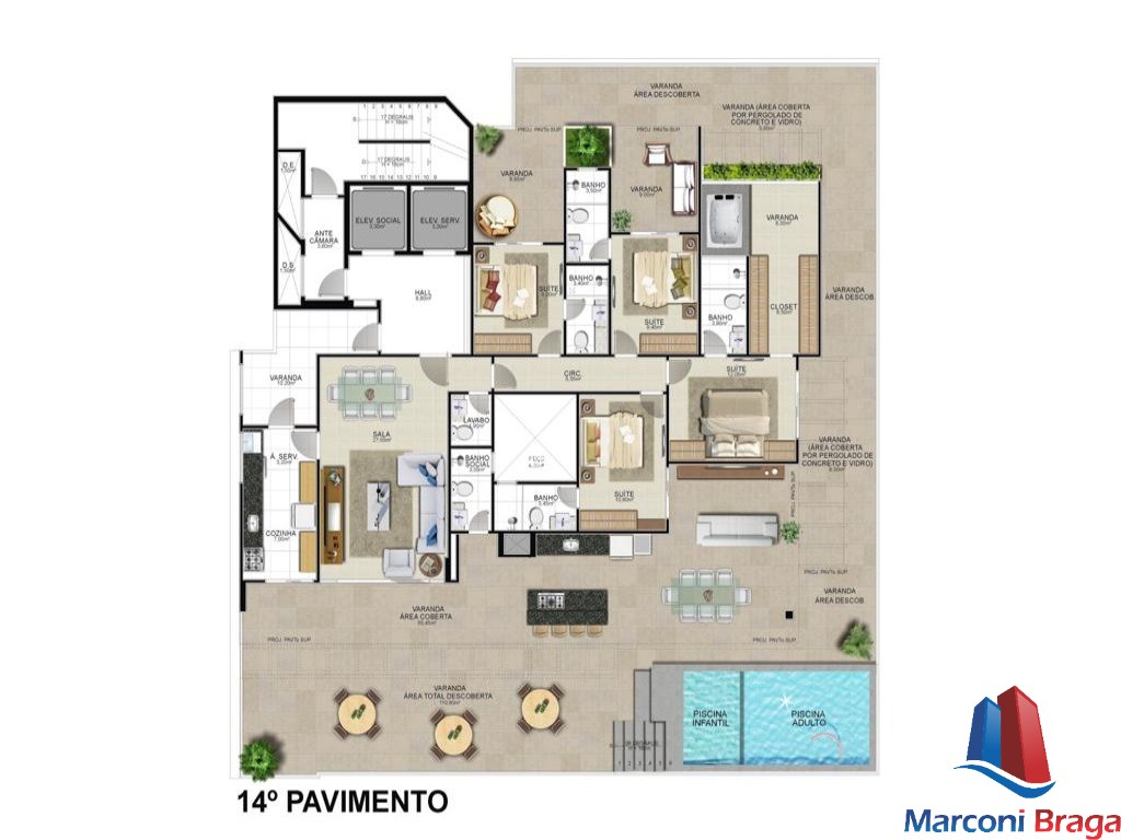 Apartamento à venda com 3 quartos, 93m² - Foto 9