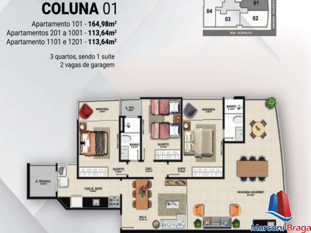 Apartamento à venda com 3 quartos, 103m² - Foto 11