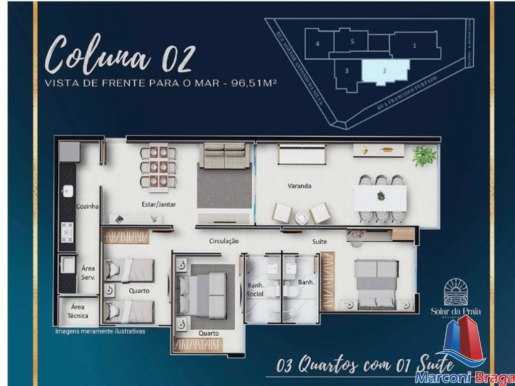 Apartamento à venda com 2 quartos, 67m² - Foto 5