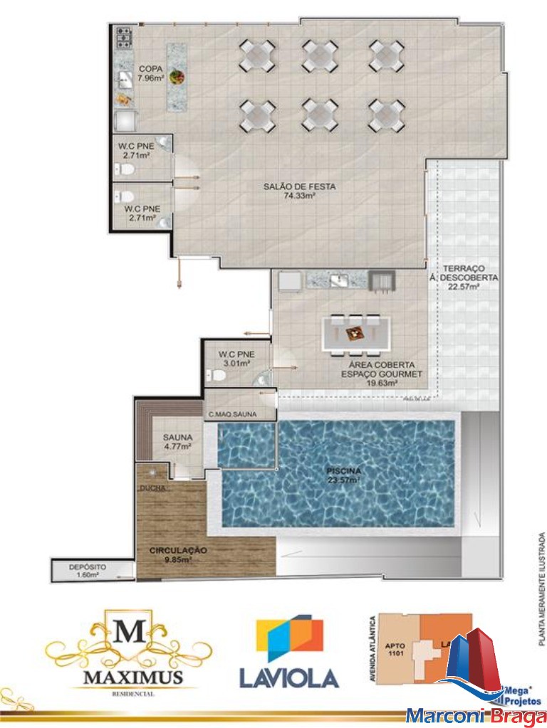 Apartamento à venda com 2 quartos, 69m² - Foto 17