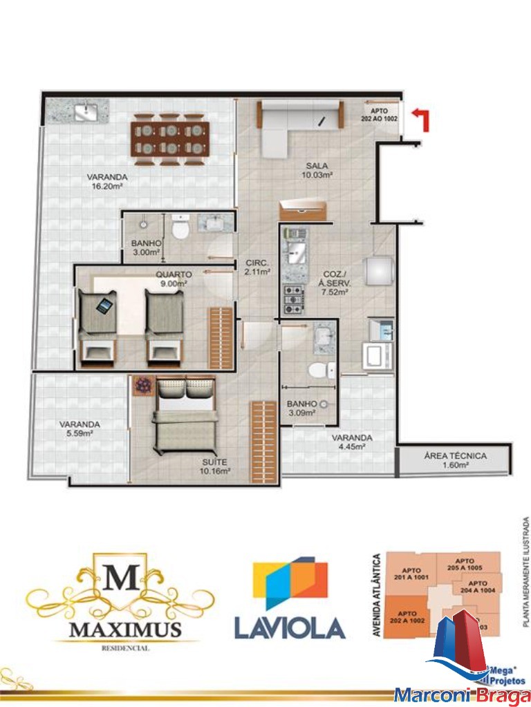 Apartamento à venda com 2 quartos, 69m² - Foto 12