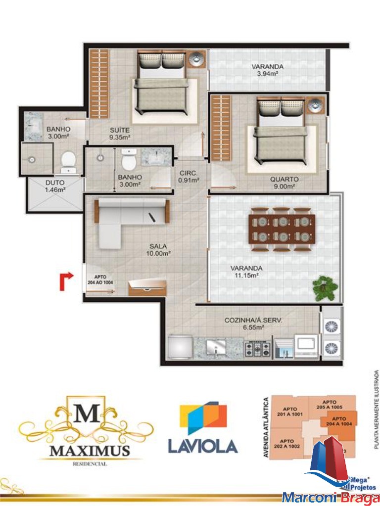 Apartamento à venda com 2 quartos, 69m² - Foto 14