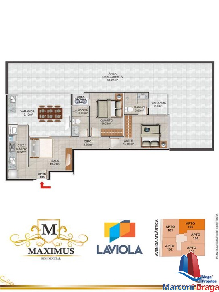 Apartamento à venda com 2 quartos, 69m² - Foto 10