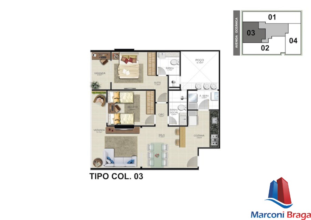 Apartamento à venda com 3 quartos, 75m² - Foto 15