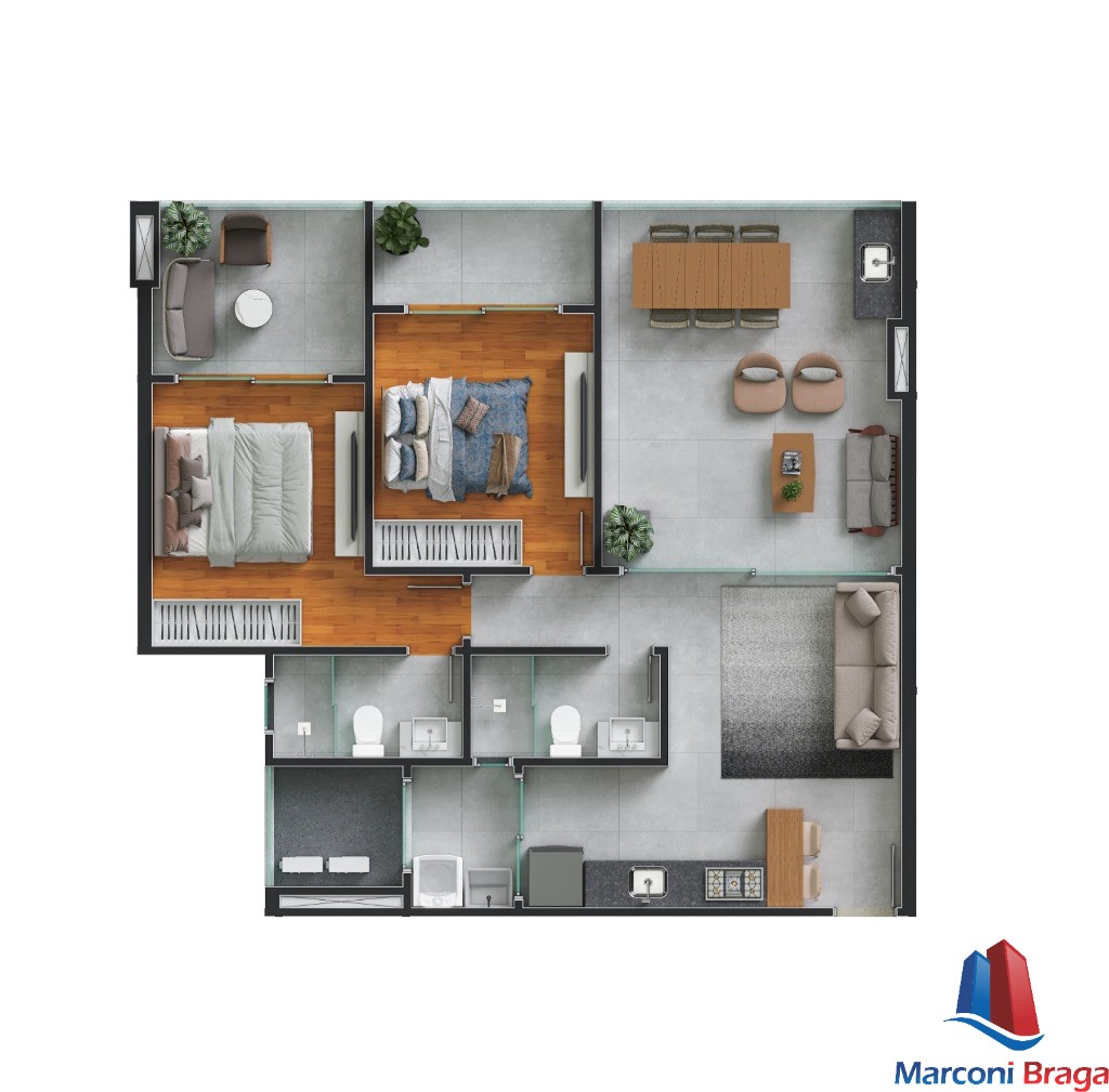 Apartamento à venda com 2 quartos, 80m² - Foto 23