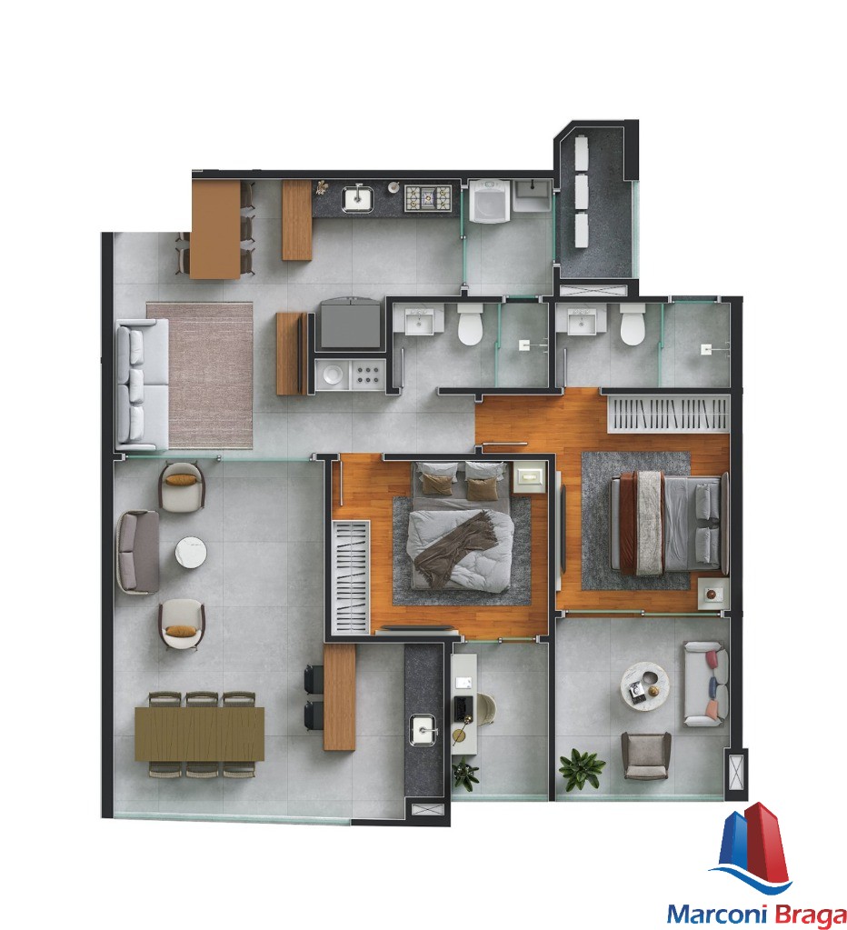 Apartamento à venda com 2 quartos, 80m² - Foto 20