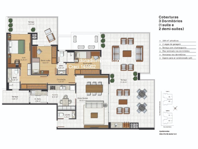 Apartamento à venda com 3 quartos, 93m² - Foto 20