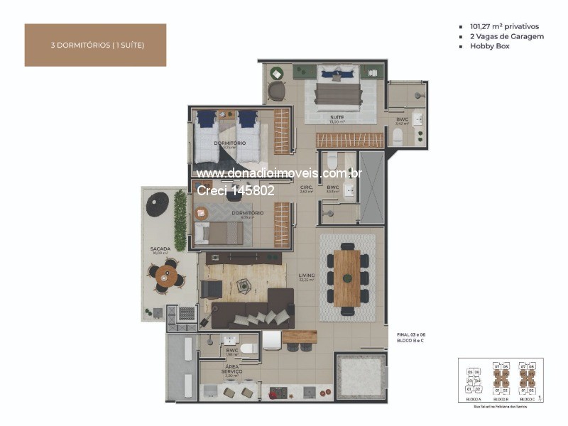 Apartamento à venda com 3 quartos, 108m² - Foto 41