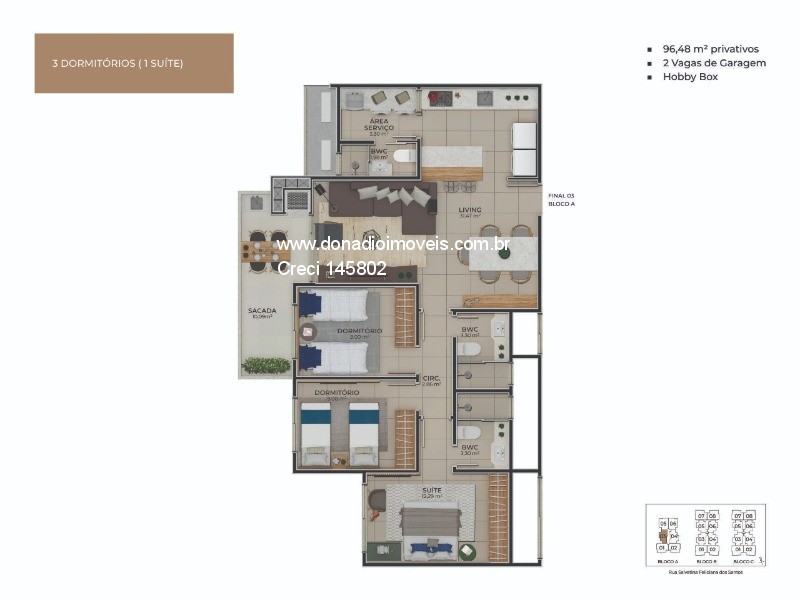 Apartamento à venda com 3 quartos, 108m² - Foto 40