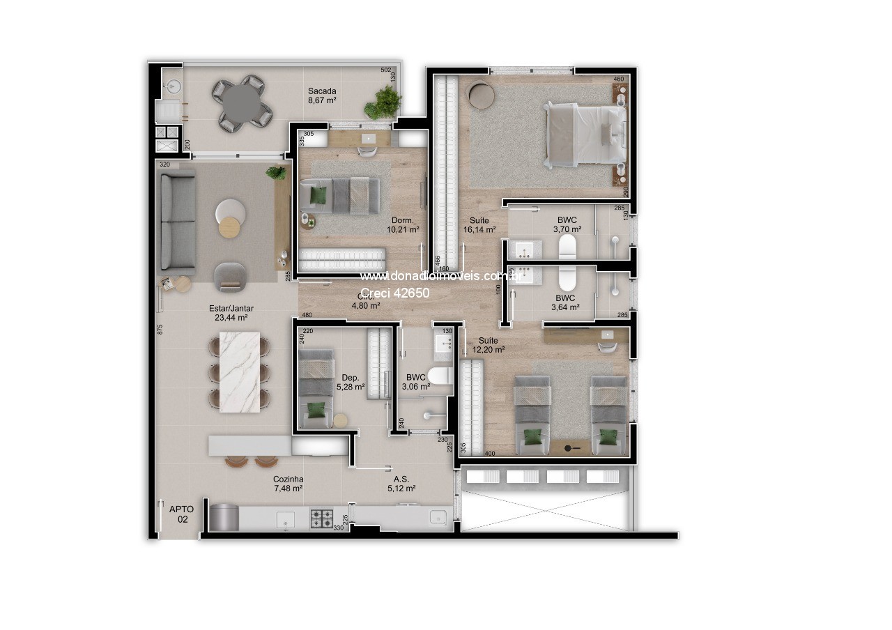 Apartamento à venda com 3 quartos, 101m² - Foto 18