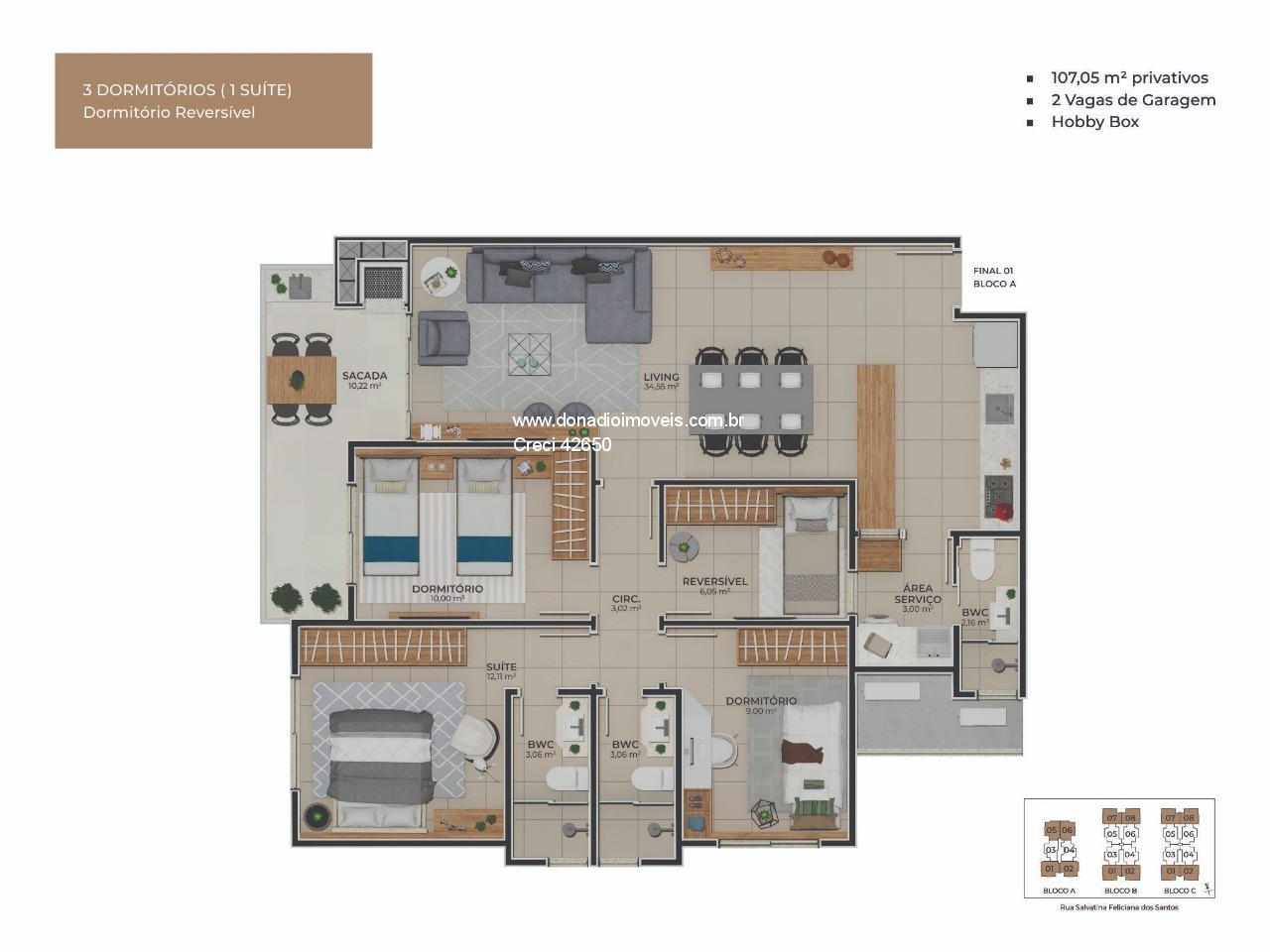 Apartamento à venda com 4 quartos, 108m² - Foto 5